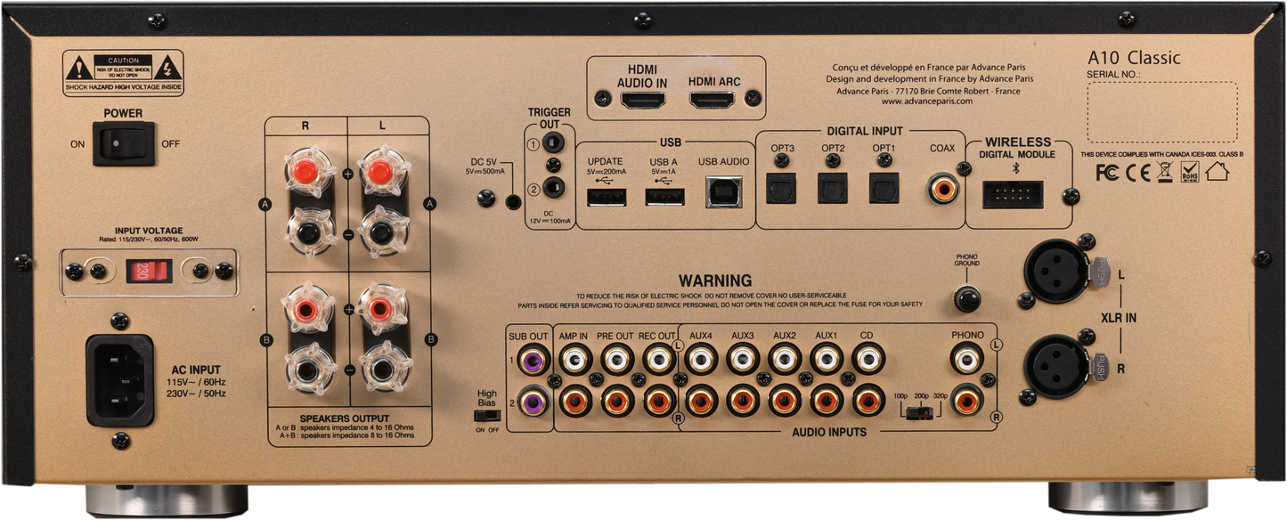 Advance Paris A10 Classic Integrated Amplifier