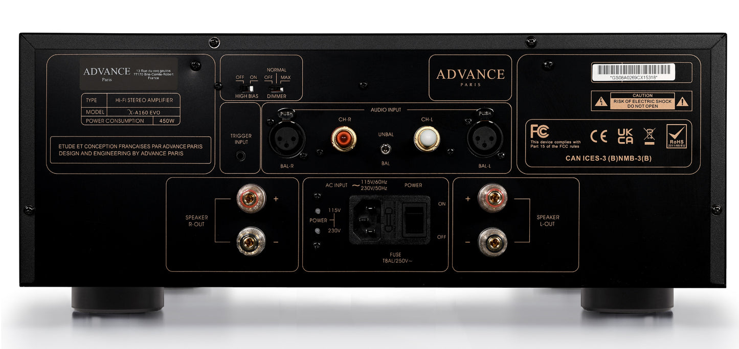 Advance Paris X-A160 EVO Stereo Power Amplifier