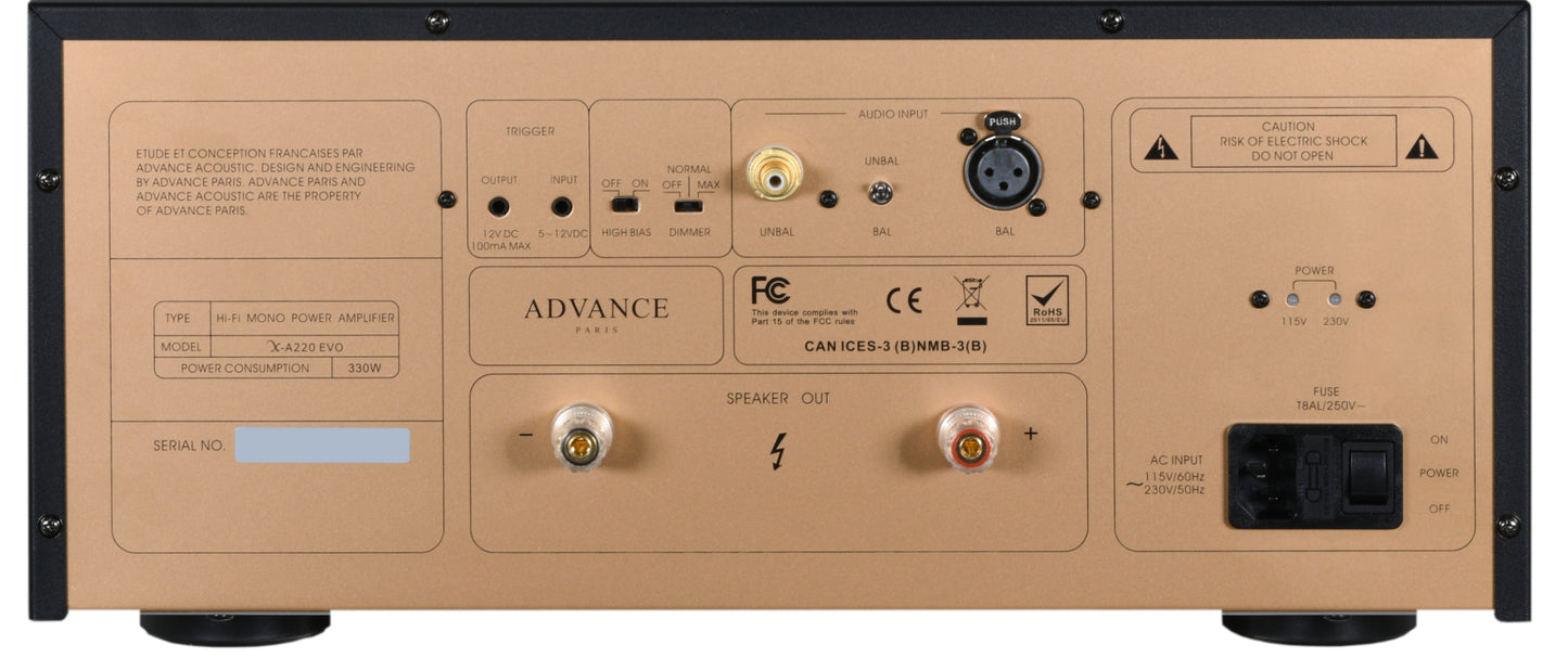 Advance Paris X-A220 EVO Mono Power Amplifier