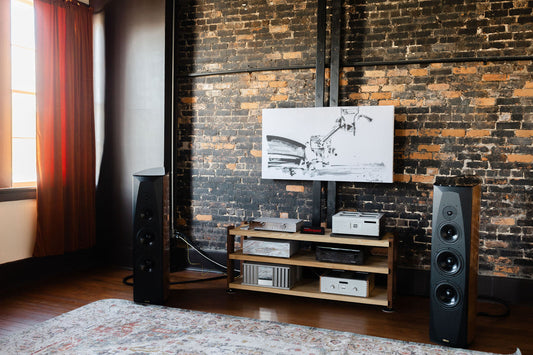 The main listening room at the expanded Absoulute AV showroom