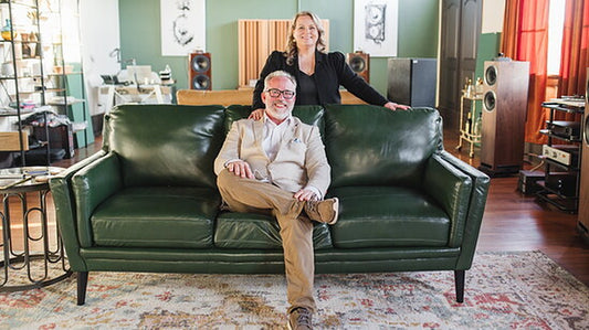 Shayne and Pat Tenace in the Absoulute AV showroom