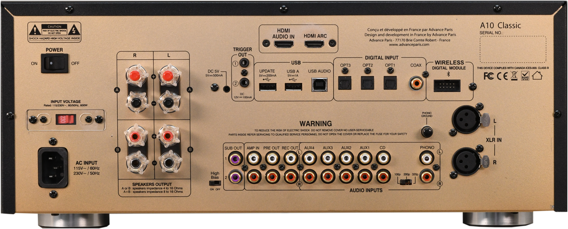 Advance Paris A10 Classic Integrated Amplifier