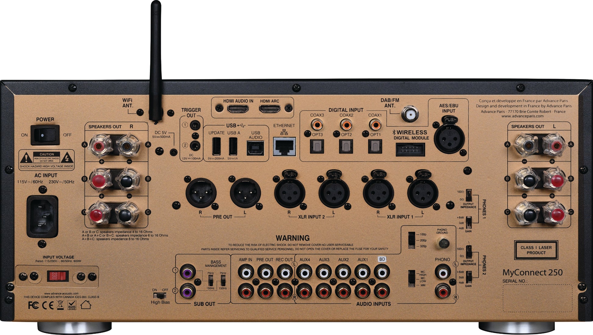 Advance Paris MyConnect 250 All-in-One Amplifier