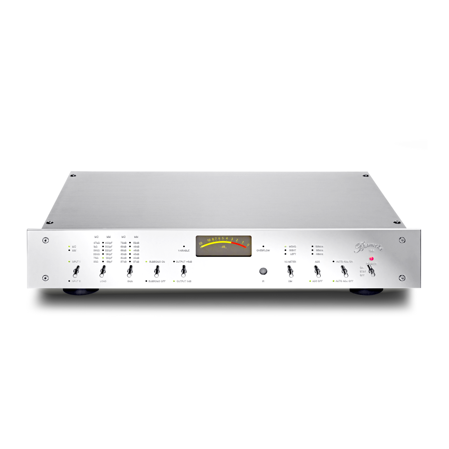 Burmester 100 Phono Preamplifier front panel