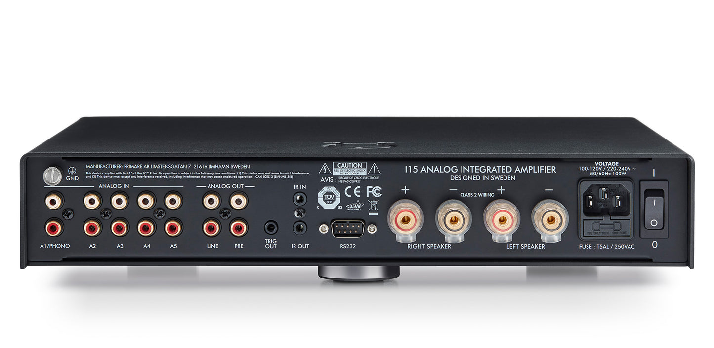 Primare I15 MM Integrated Amplifier and MM Phono Stage